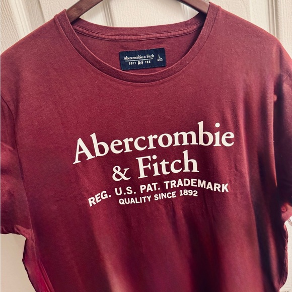 Abercrombie & Fitch Other - Abercrombie & Fitch Soft A+F Logo T-Shirt- L, Maroon